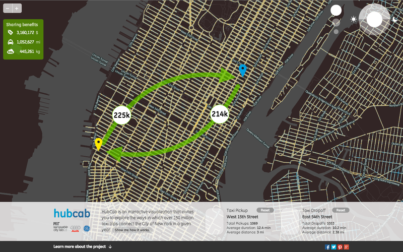 Illustration for article titled A Whole Year of Taxi Rides in New York City Mapped